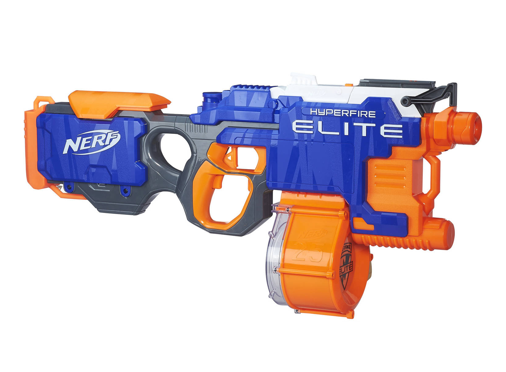 NERF N-strike Elite Hyperfire Blaster With 25 Dart Drum Fires up