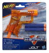 The packaging for the clear orange Jolt.