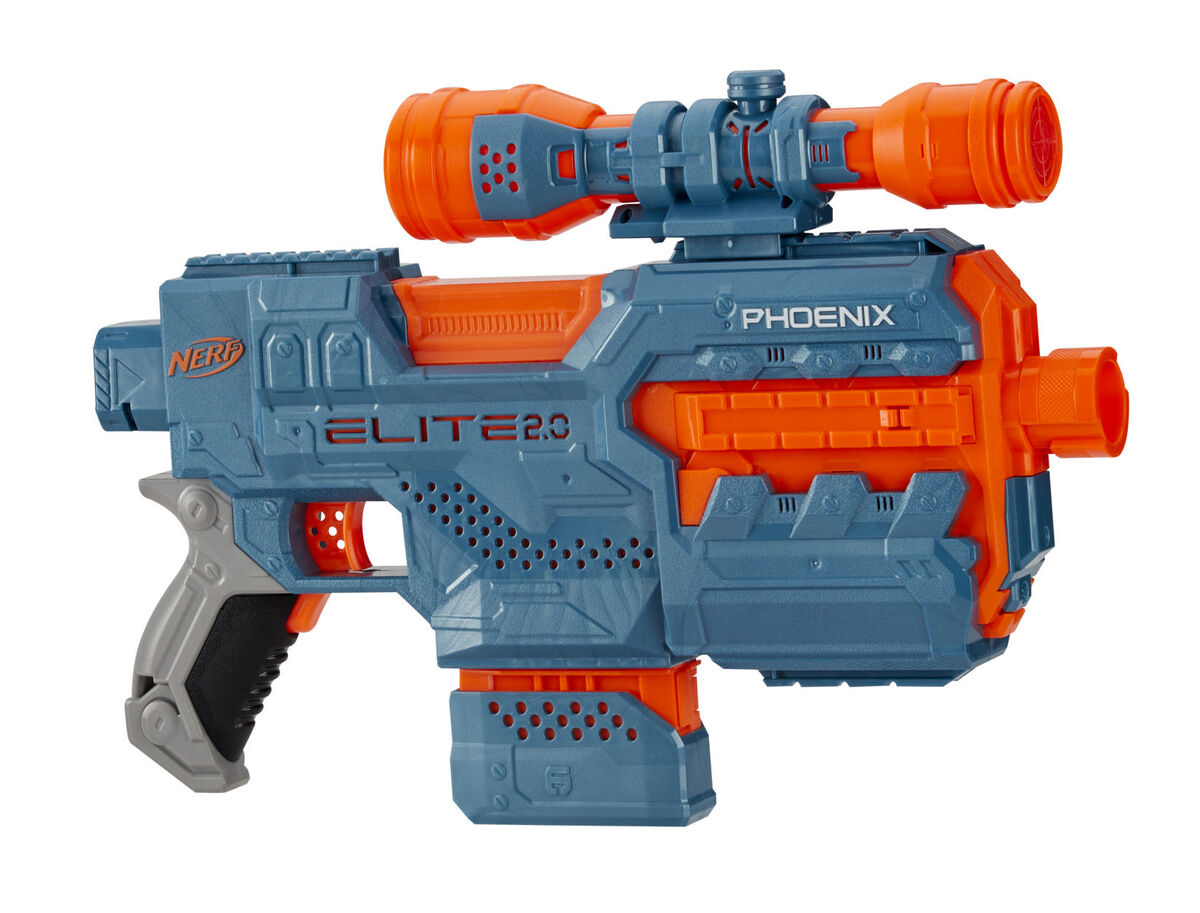 Nerf Elite 2.0, blaster motorisé Phoenix CS-6, 12 fléchettes Nerf