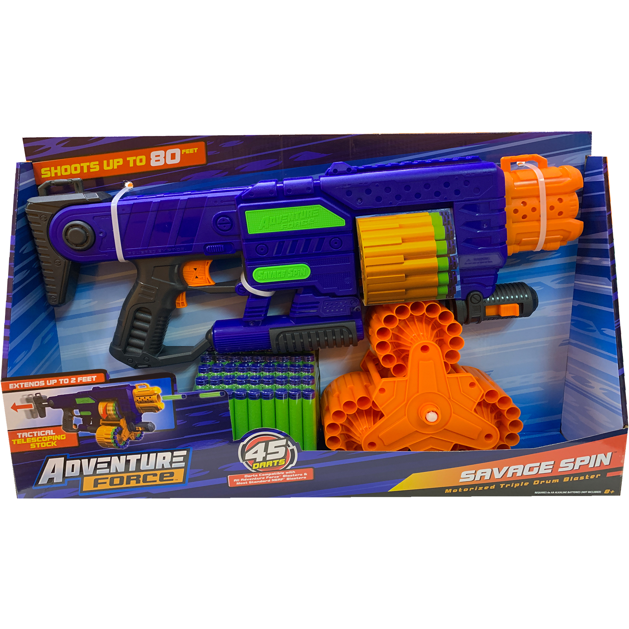 Dart Zone Super Commando Gatling Blaster - Multicolor for sale