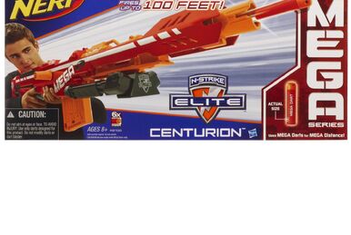 Nerf N-Strike Elite MEGA Centurion - Range Test (Stock) 