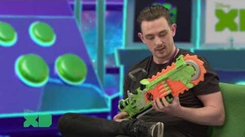 NERF Australia Disney XD Zombie Strike Brainsaw demo