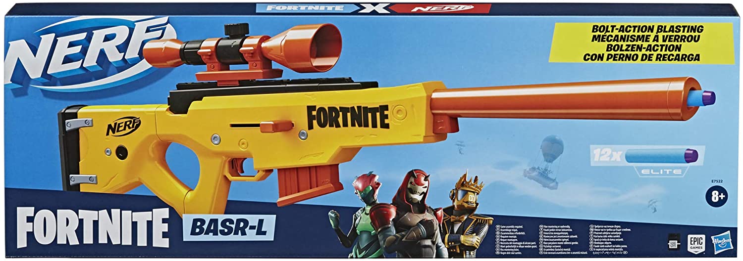 Nerf Fortnite GL, BASR-L, and SR