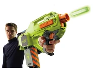 A model firing the Rayven CS-18.