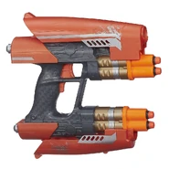 The Star-Lord Quad Blaster with its external shell pulled back.
