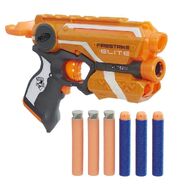 The contents of the orange trigger Elite XD Firestrike's Double Your Darts pack.