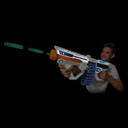 A model firing the Light Command.