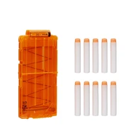 The ten dart clip with the ten N-Strike Modulus Elite Darts it comes with when purchased off of Amazon.