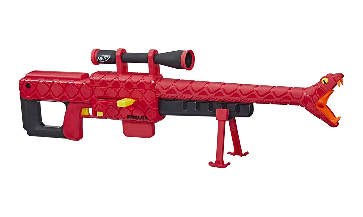 Nerf MEGA Centurion Sniper Rifle Blaster Gun w Magazine & 12 New Darts Works