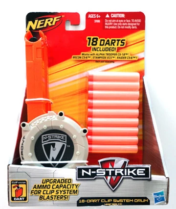 Nerf Elite Nerf 25 Dart Drum Blaster Accessory Magazine Lot N