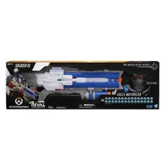 The packaging for the Soldier: 76 Blaster, with an included visor.