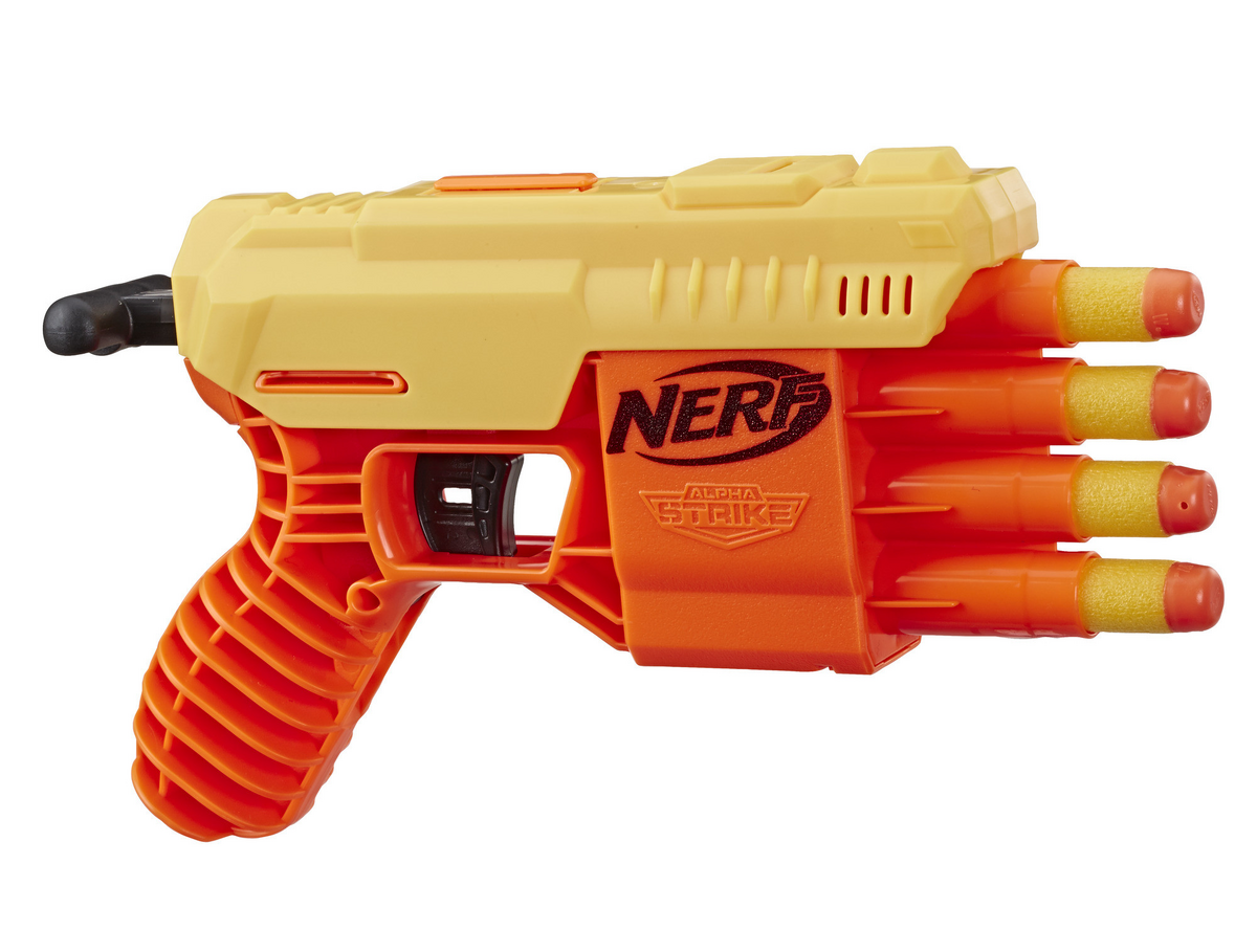 Nerf Alpha Strike Boa RC-6 Blaster with 6-Dart Rotating Drum -- Fire 6  Darts in a Row -- Includes 6 Nerf Elite Darts - Nerf