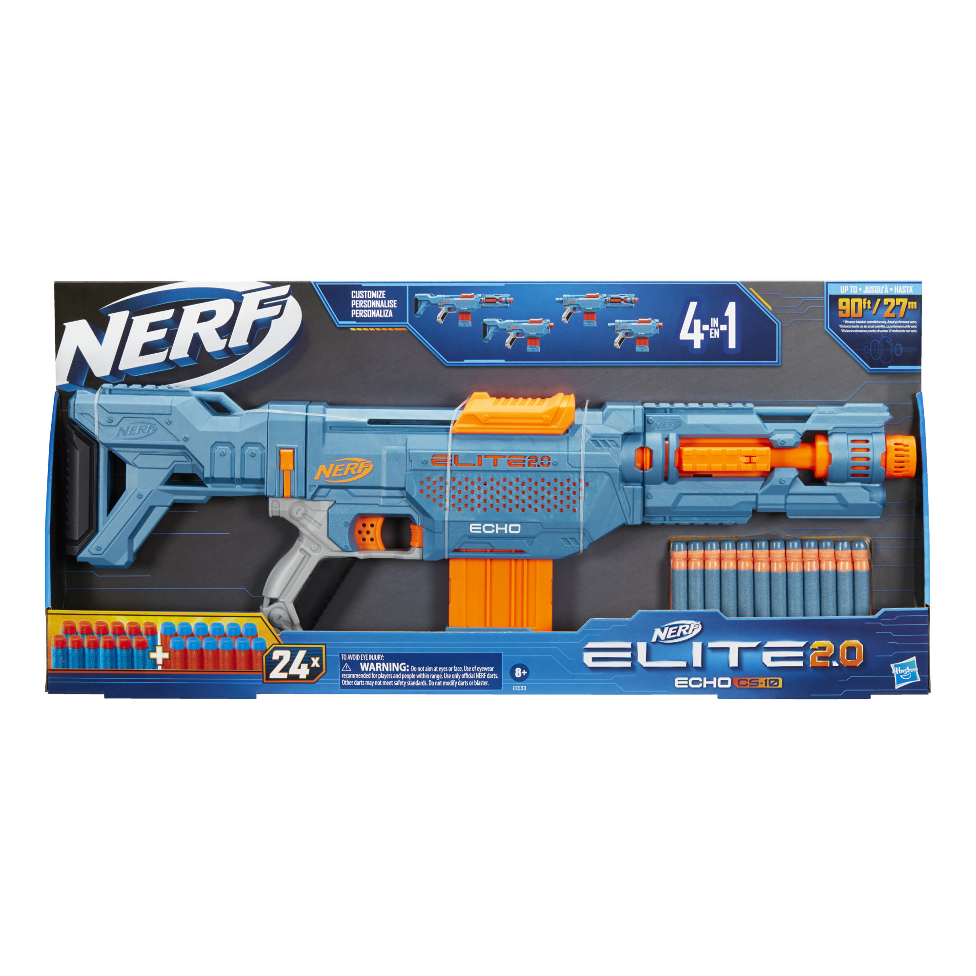 Nerf Elite 2.0 Stormcharge Motorized Blaster, 20 Nerf Elite Darts