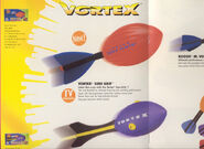 Listings for the Koosh Vortex series from the 1997 OddzOn product catalog.