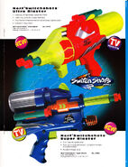 Listings for the Switch Shots Ultra and Switch Shots Super in the Hasbro catalog.