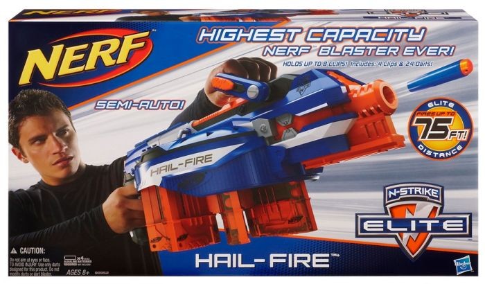 NERF N-Strike Elite Sonic Ice Centurion Blaster – One-Touch Top