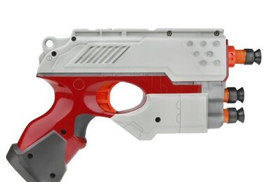 Pistolet NERF Nite Finder EX-3 / 3 Fléchettes / Laser (2 piles LR03 - AA)