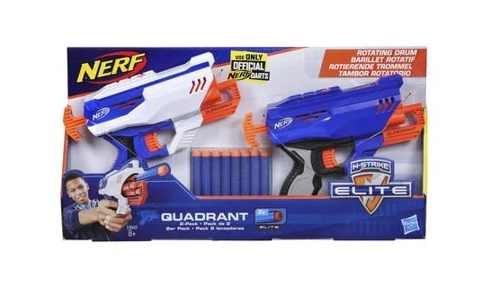 Nerf Quadrant N-Strike Elite Quadrant W/Darts Most Accurate