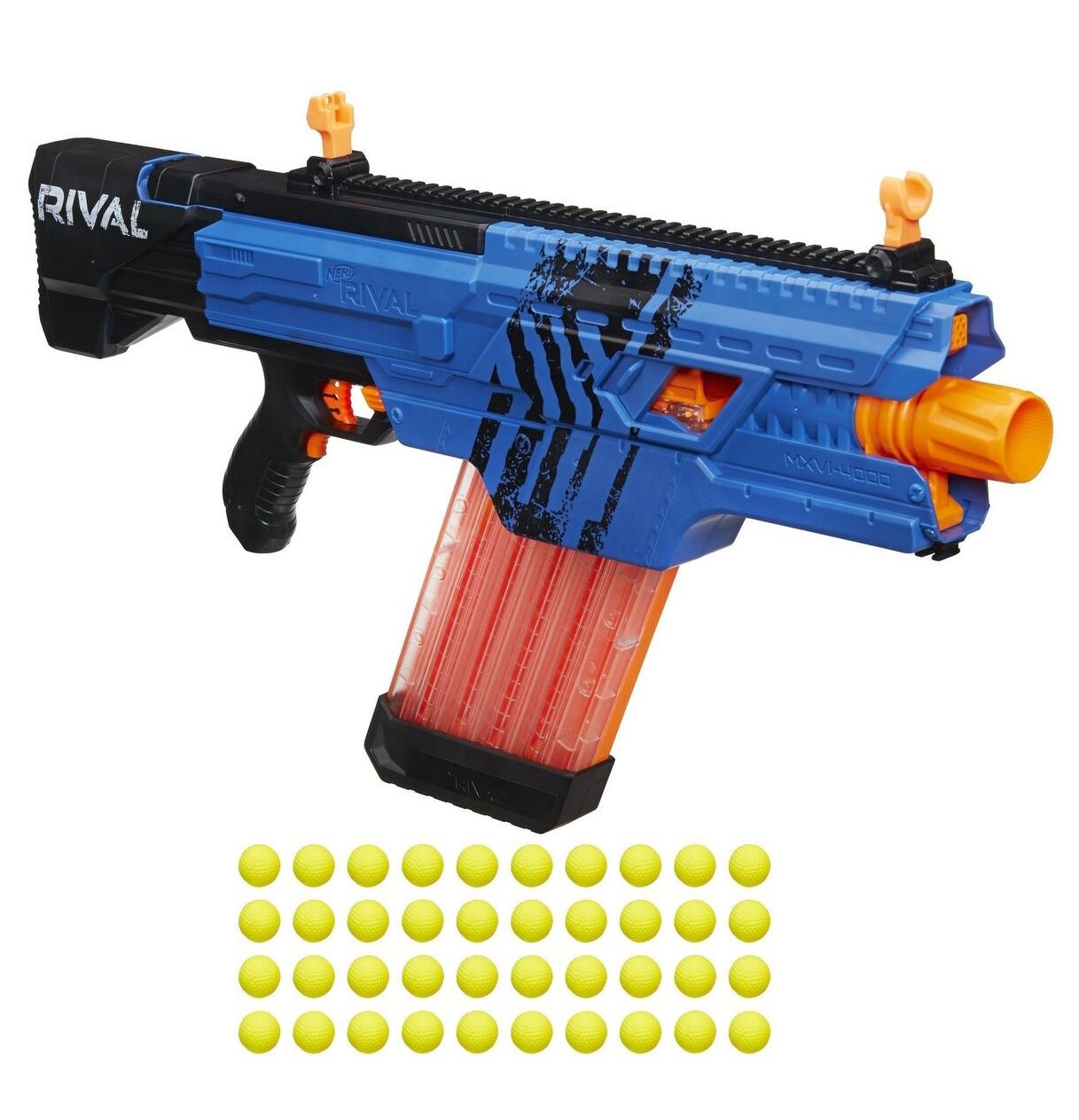 Nerf Rival Khaos MXVI-4000ブラスター Amazon.com: Nerf Rival Khaos MXVI-4000 Blaster (Red