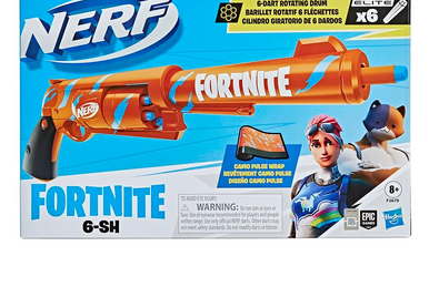 Nerf Fortnite Storm Scout, blaster avec viseur Nerf, chargeur à 6