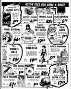 A newspaper ad from 1976 featuring Glider products.