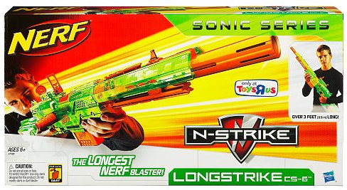 Nerf N-Strike Long Strike Longstrike CS-6 Sniper Rifle Blaster Gun