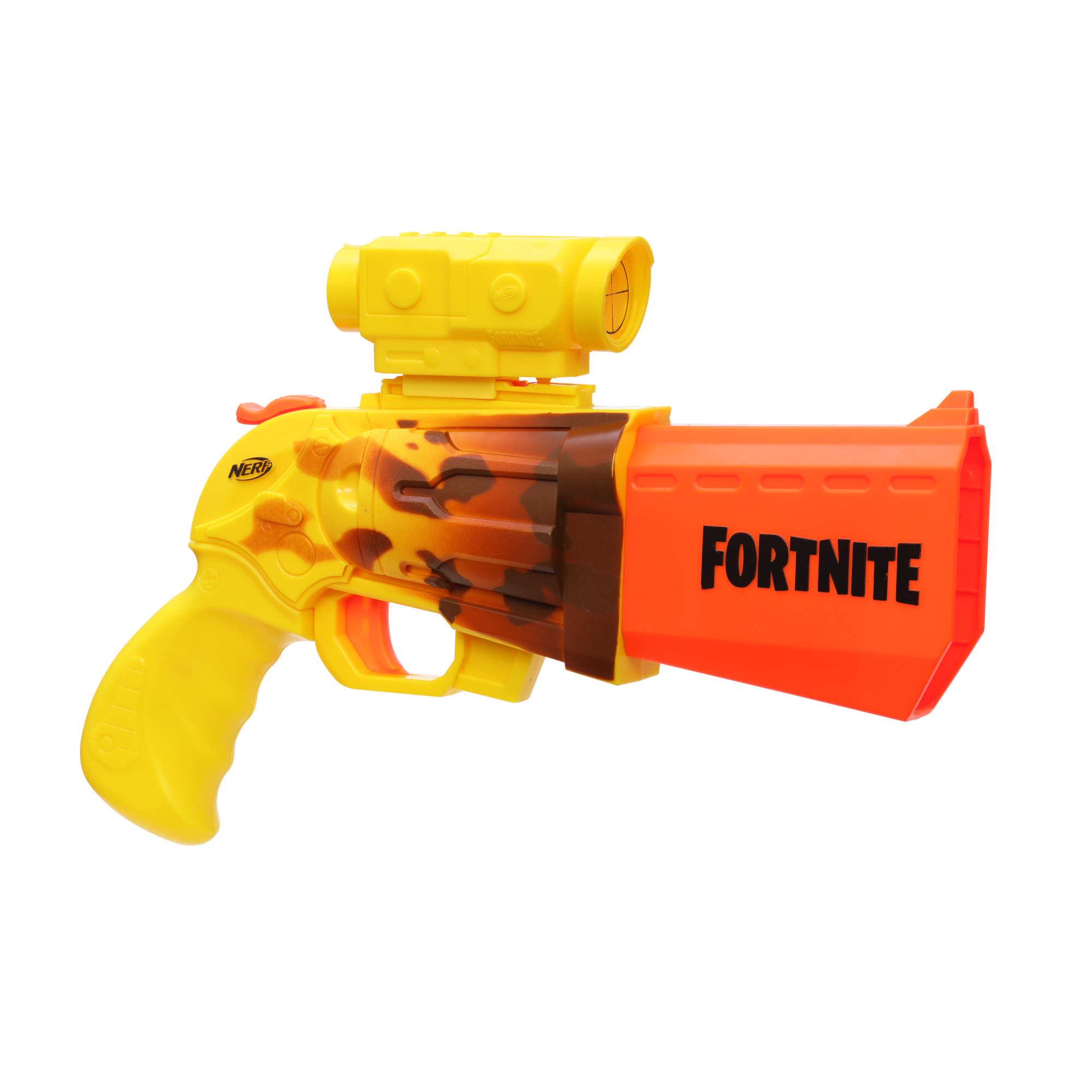 FORTNITE Nerf Gun Yellow Sniper Rifle With Scope And Magazine 630509945337