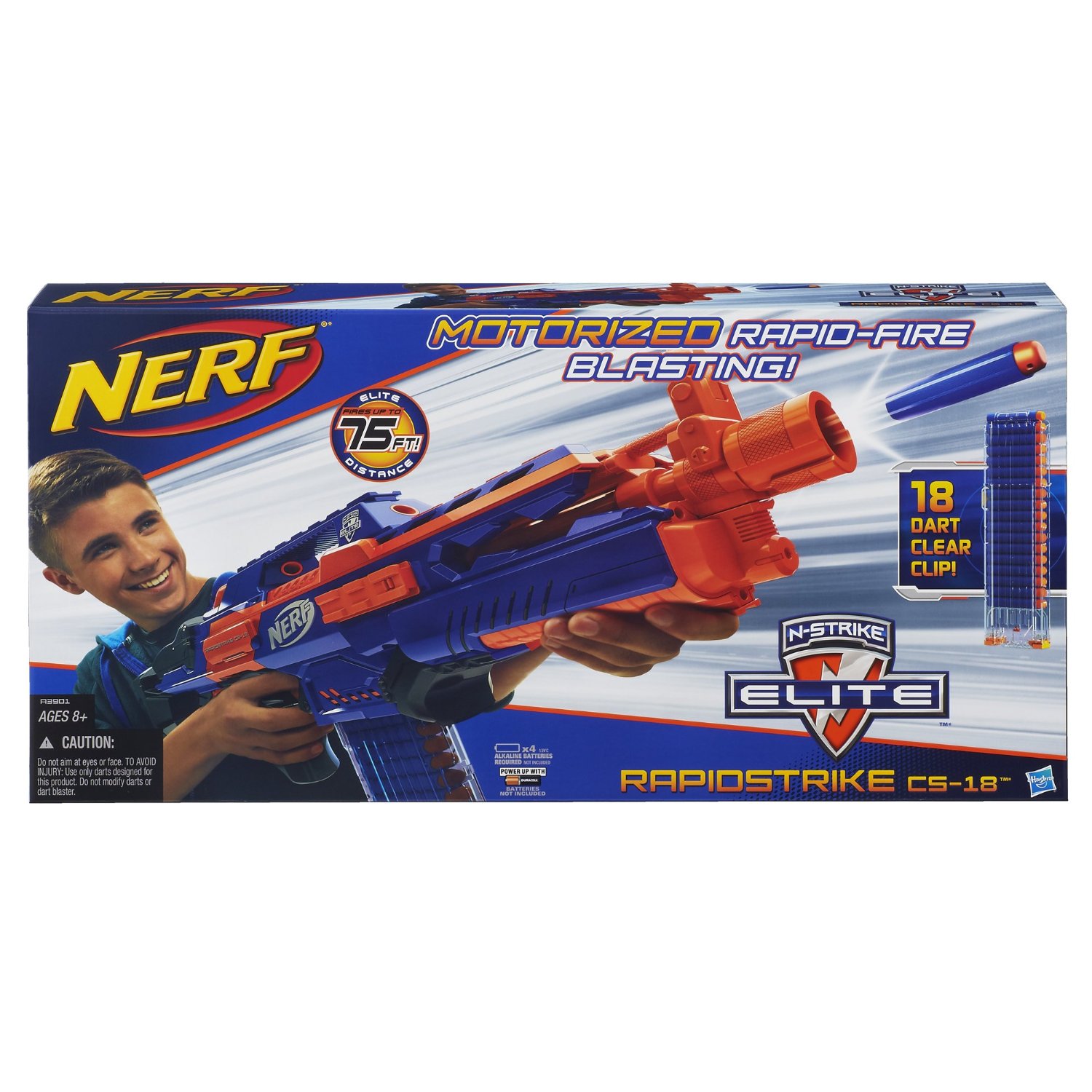 NEW NERF N-Strike Stampede ECS Ultimate Full-Auto Clip System Dart Blaster