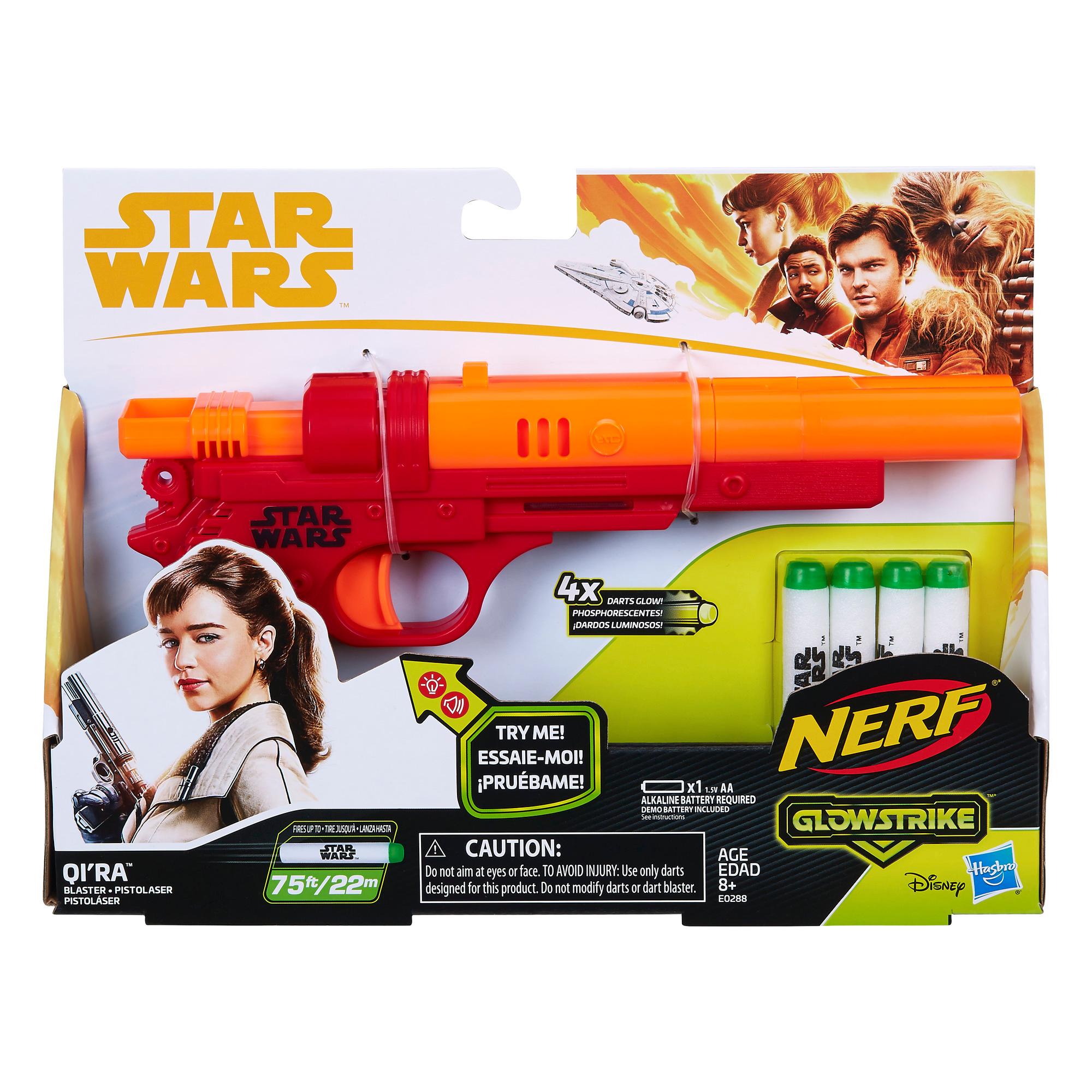  Nerf Star Wars Imperial Death Trooper Deluxe Dart Blaster, The  Mandalorian, Blaster Sounds, Light Effects, 3 Glow-in-The-Dark Nerf Darts :  Toys & Games