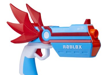 NERF Roblox Phantom Forces: Boxy Buster Dart Blaster, Pull-Down Priming  Handle, 2 Elite Darts, Code to Unlock in-Game Virtual Item