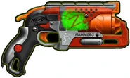 The Zombie Hunter Hammer-5, a prototype blaster which ultimately became the Hammershot.