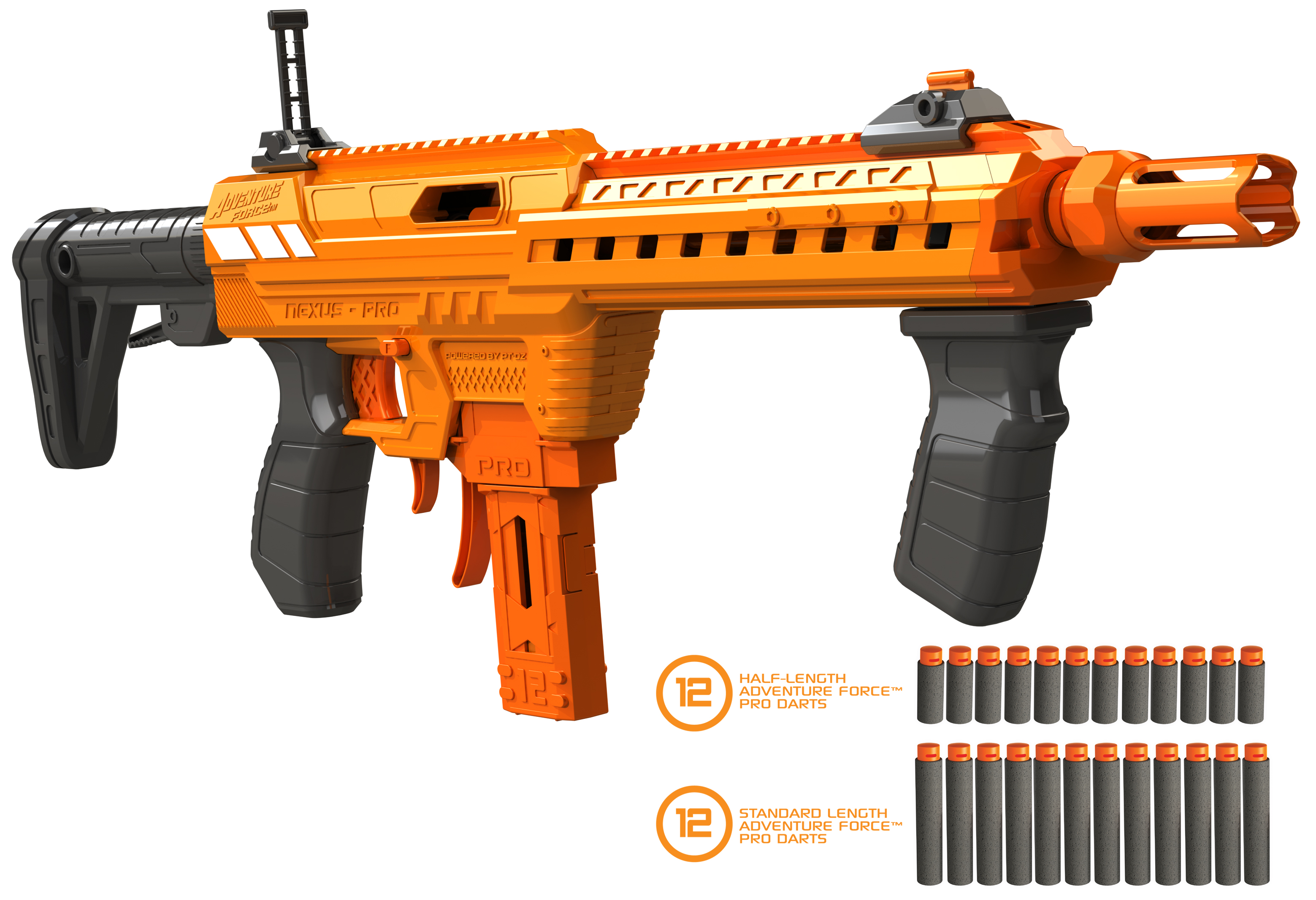 Adventure Force Tactical Strike Ranger Spring-Action Ball Blaster -  Compatible with Nerf Rival