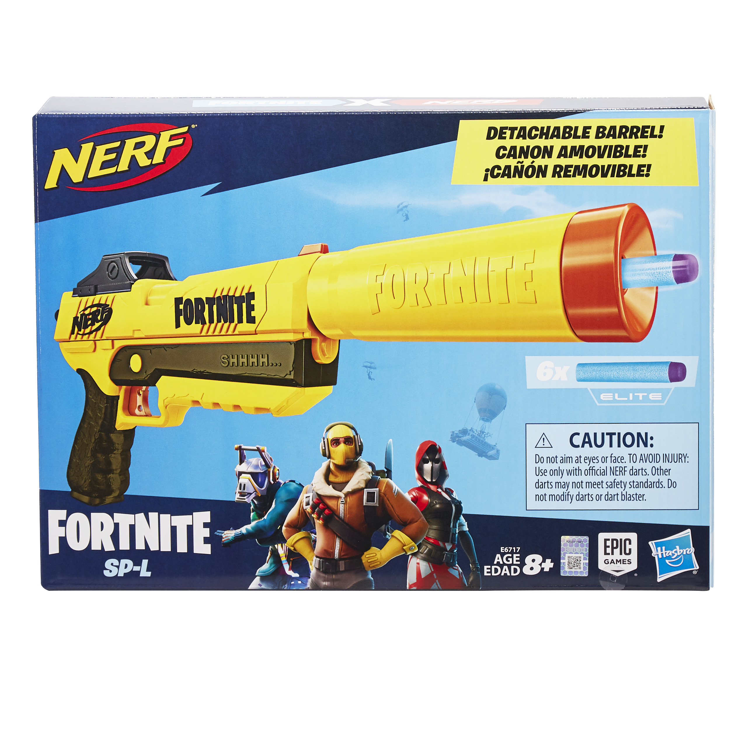 Nerf Fortnite SMG-Zesty Elite Dart Blaster -- Removable Stock, Barrel and  10-Dart Clip, 10 Nerf Elite Darts - Nerf