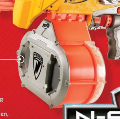 Nerf N Strike Elite 18 Round Ammo Drum Magazine Dart Clip 