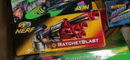 The updated packaging for the Ratchet Blast.