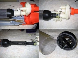 A 's rubber bladder.