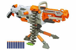 Nerf N-Strike Vulcan EBF-25 Blaster Gun with 2 Belts, 1 Tripod