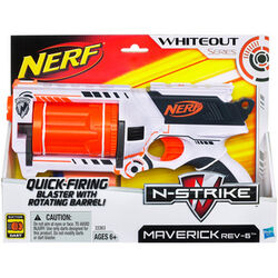NERF Gun - MAVERICK REV-6 White Out Series - Rare | eBay