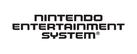 nintendo entertainment system logo black