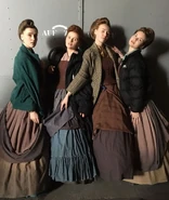 Devrim Lingnau (Empress Elisabeth), Runa Greiner (Charlotte von Stubenberg), Almila Bagriacik (Leontine von Apafi), Hanna Hilsdorf (Amalia von Salm-Reifferscheidt) and unnamed Court Mistresses BTS 3.jpg (267 KB)