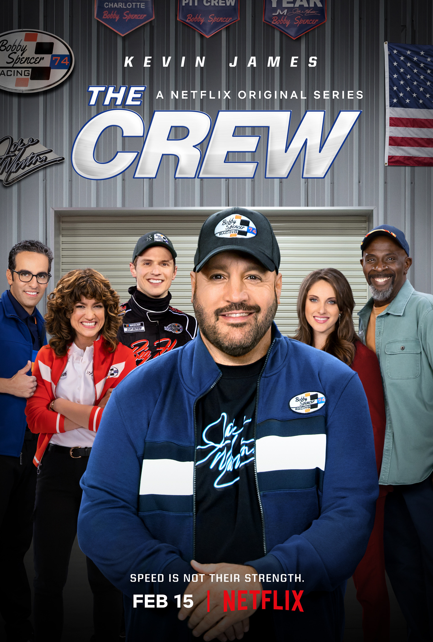 Meet the cast of Netflix's NASCAR sitcom, 'The Crew