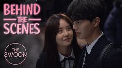 Behind the Scenes Kim So-hyun and Song Kang prepare for their first kiss scene Love Alarm ENG SUB