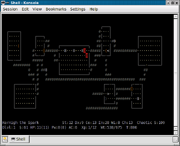 Four of the boulders in this screenshot were blocking the long corridor, but through deft squeezing and pushing the hero pushed them into rooms. If that boulder in the lower-right had started at that position, it would likely be part of a boulder trap.