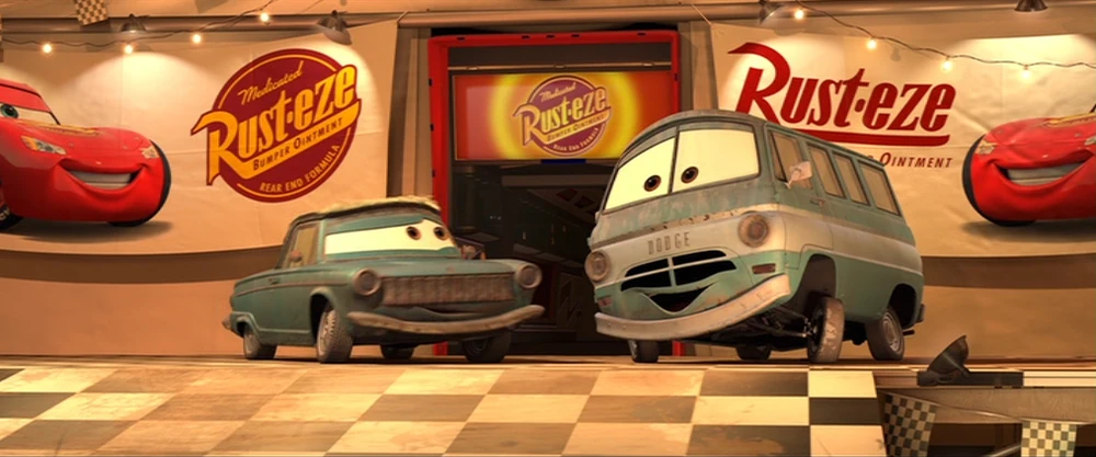ムービーモーメント　DUSTY AND RUSTY RUST-EZE The World of Cars Movie Moment Rusty Rust-Eze & Dusty Rust
