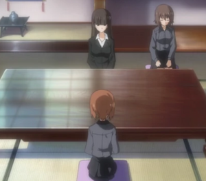 Miho being Lectured