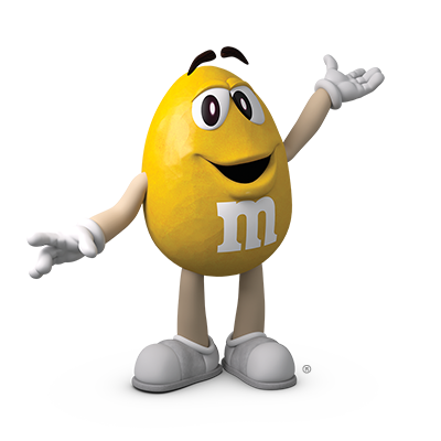 Yellow m&m  Yellow m&m, Character wallpaper, M&m characters