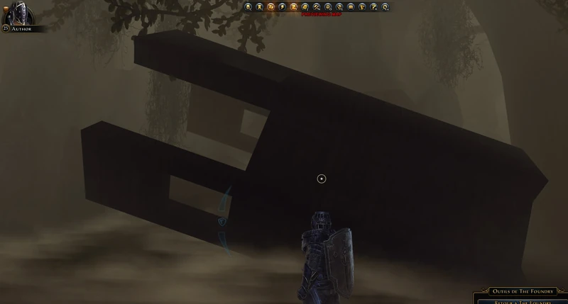 Vue en mode Auteur d'un objet massif après déplacement et pivotement à l'aide de l’Éditeur 3D