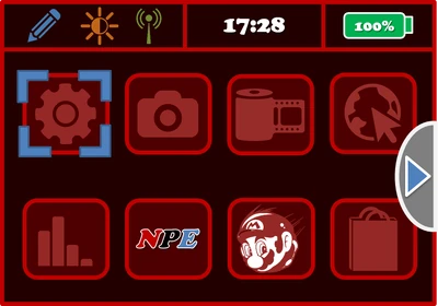 Pantalla Inferior NPE (Ajustes Seleccionados)