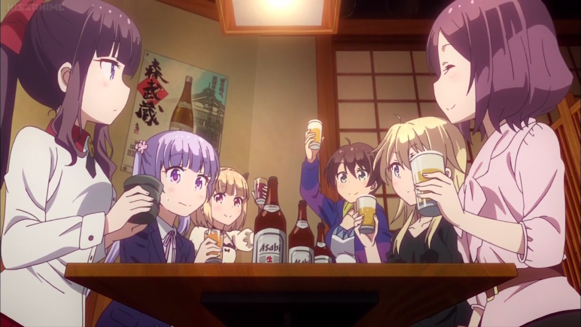 1378200 Anime Girls, Anime, Drinking, Cat - Rare Gallery HD Wallpapers