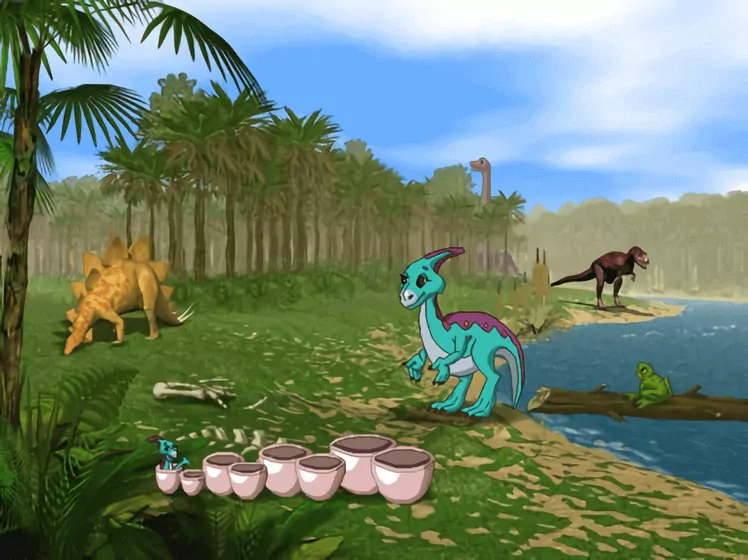 3-D Dinosaur Adventure Gameplay (part 1) 